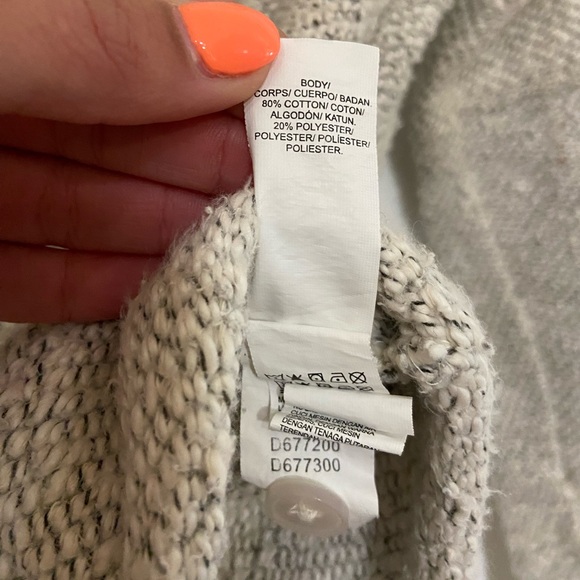 LUCKY BRAND Knit Grey Zip Up Hooded Jacket - Picture 4 of 6